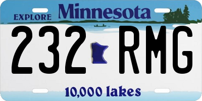 MN license plate 232RMG