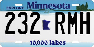 MN license plate 232RMH