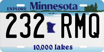 MN license plate 232RMQ