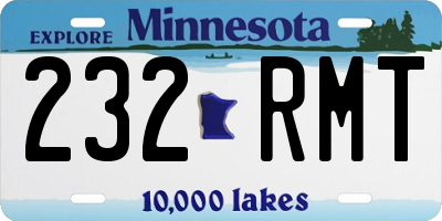 MN license plate 232RMT