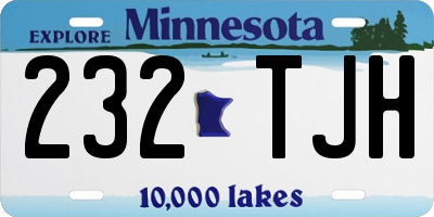 MN license plate 232TJH
