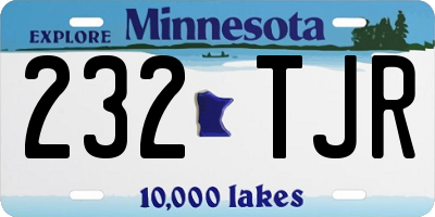 MN license plate 232TJR