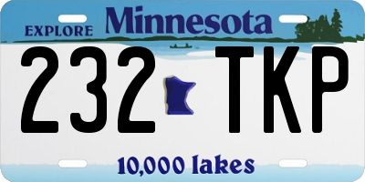 MN license plate 232TKP