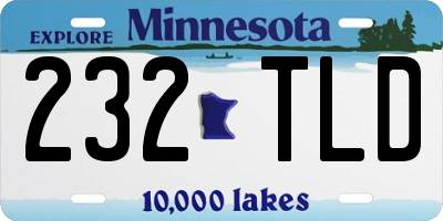 MN license plate 232TLD