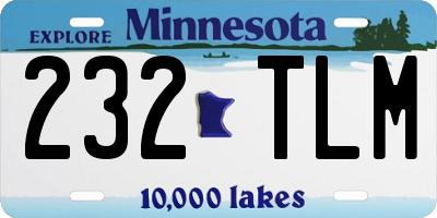 MN license plate 232TLM
