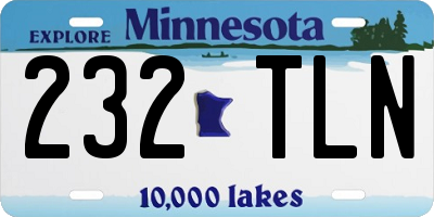 MN license plate 232TLN