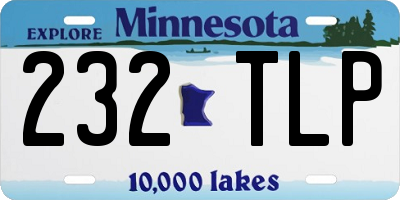 MN license plate 232TLP