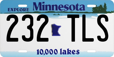 MN license plate 232TLS
