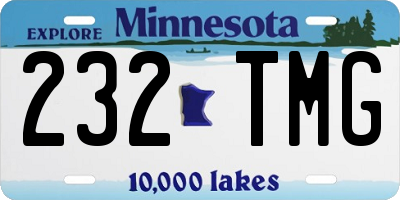 MN license plate 232TMG