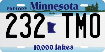 MN license plate 232TMO