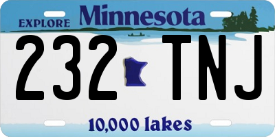 MN license plate 232TNJ