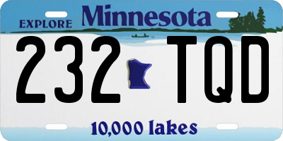 MN license plate 232TQD