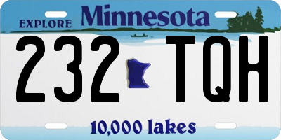 MN license plate 232TQH