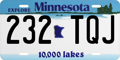 MN license plate 232TQJ