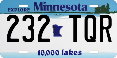 MN license plate 232TQR