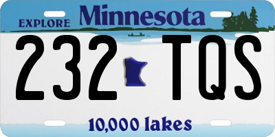 MN license plate 232TQS