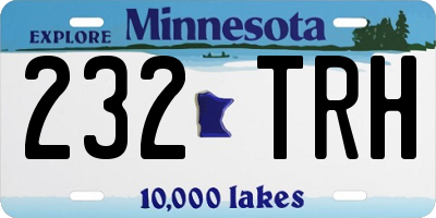 MN license plate 232TRH