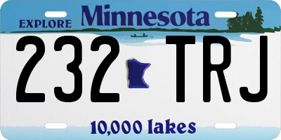MN license plate 232TRJ