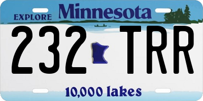 MN license plate 232TRR