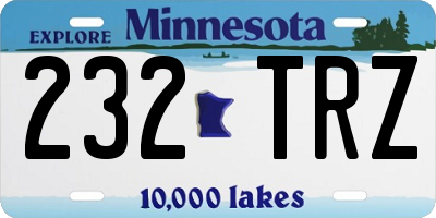 MN license plate 232TRZ