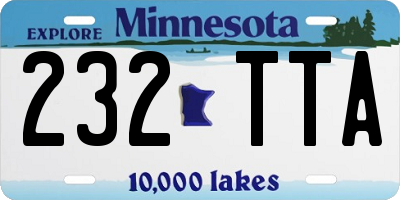 MN license plate 232TTA