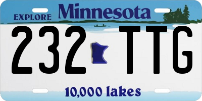 MN license plate 232TTG