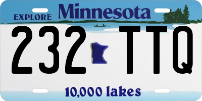 MN license plate 232TTQ