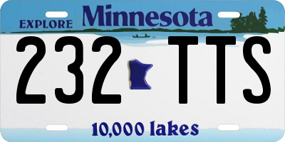 MN license plate 232TTS