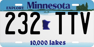 MN license plate 232TTV