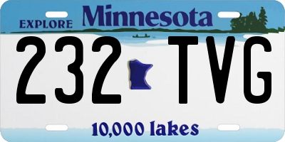MN license plate 232TVG