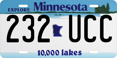 MN license plate 232UCC