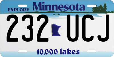 MN license plate 232UCJ