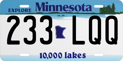 MN license plate 233LQQ