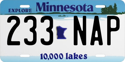 MN license plate 233NAP