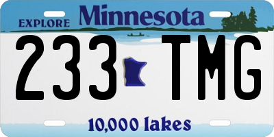 MN license plate 233TMG