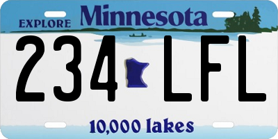 MN license plate 234LFL
