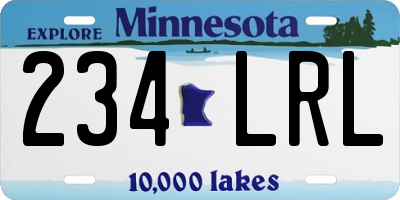 MN license plate 234LRL