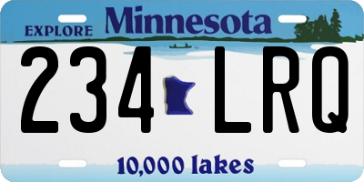MN license plate 234LRQ