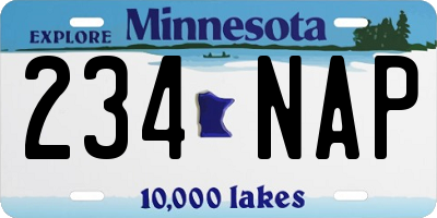 MN license plate 234NAP