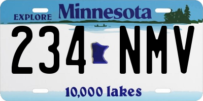 MN license plate 234NMV