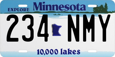MN license plate 234NMY