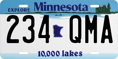 MN license plate 234QMA
