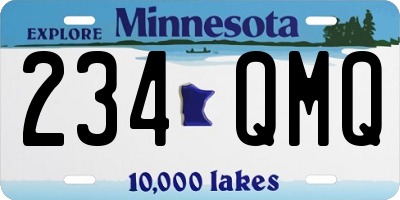 MN license plate 234QMQ