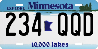 MN license plate 234QQD