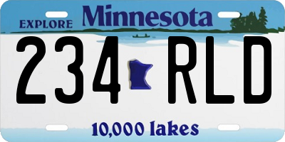MN license plate 234RLD