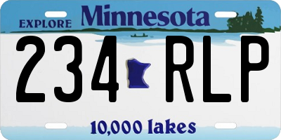 MN license plate 234RLP
