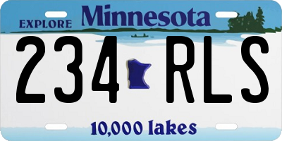 MN license plate 234RLS