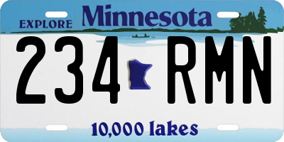 MN license plate 234RMN