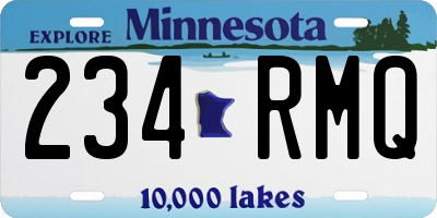 MN license plate 234RMQ