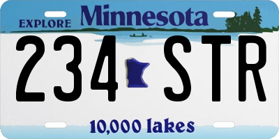 MN license plate 234STR